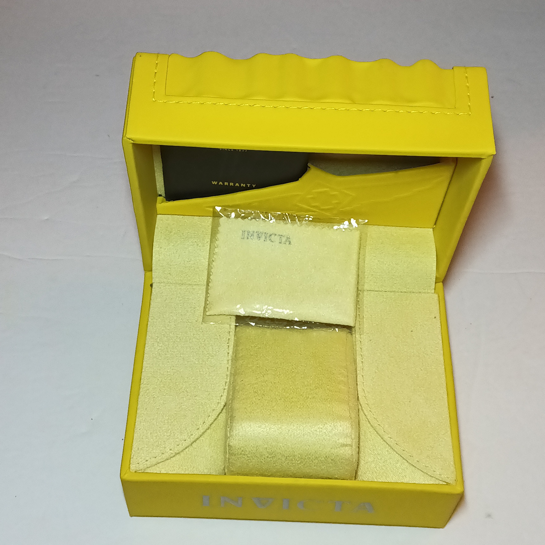 Invicta Authentic Yellow Large Watch Box